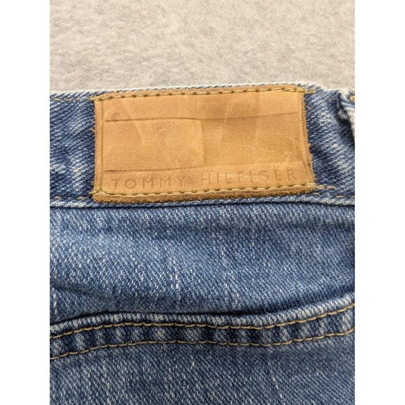 Vintage Tommy Hilfiger Jeans Womens 14 Blue Denim Boyfriend Relaxed Fit 00s - Picture 11 of 15